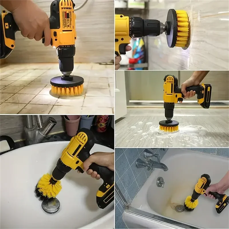 Drill Brush Attachment Set