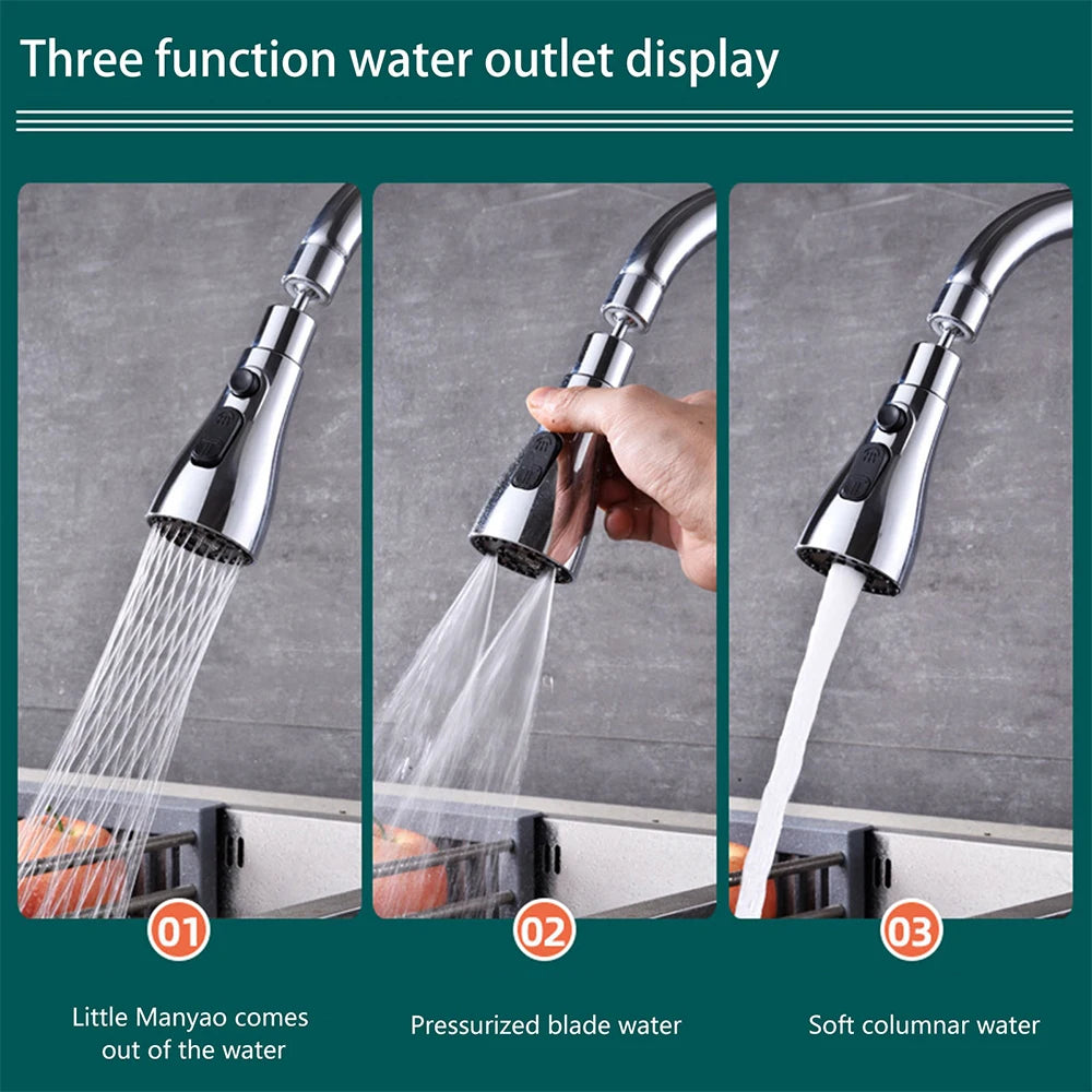 360° Rotating Kitchen Faucet Extender