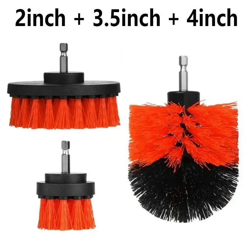 Drill Brush Attachment Set