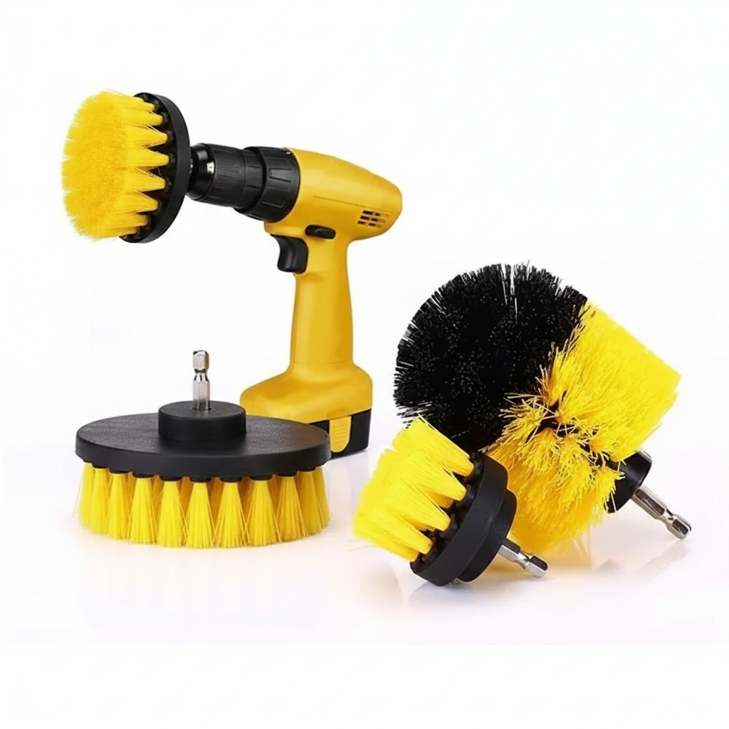 Drill Brush Attachment Set
